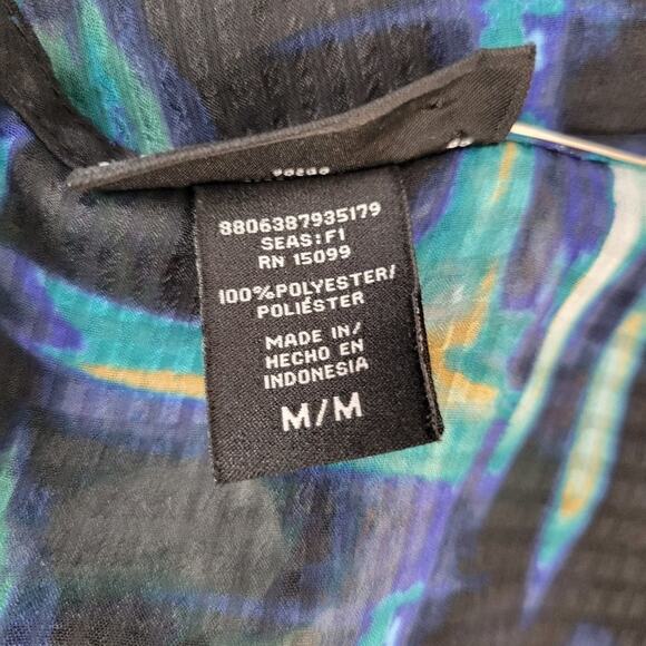 Apostrophe Multi Color Sheer Tank Top Size M - Picture 7 of 12